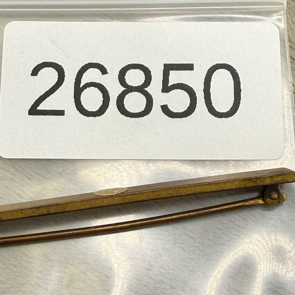 Vintage Gold Filled Bar Brooch Engraved Signed - Picture 12 of 12